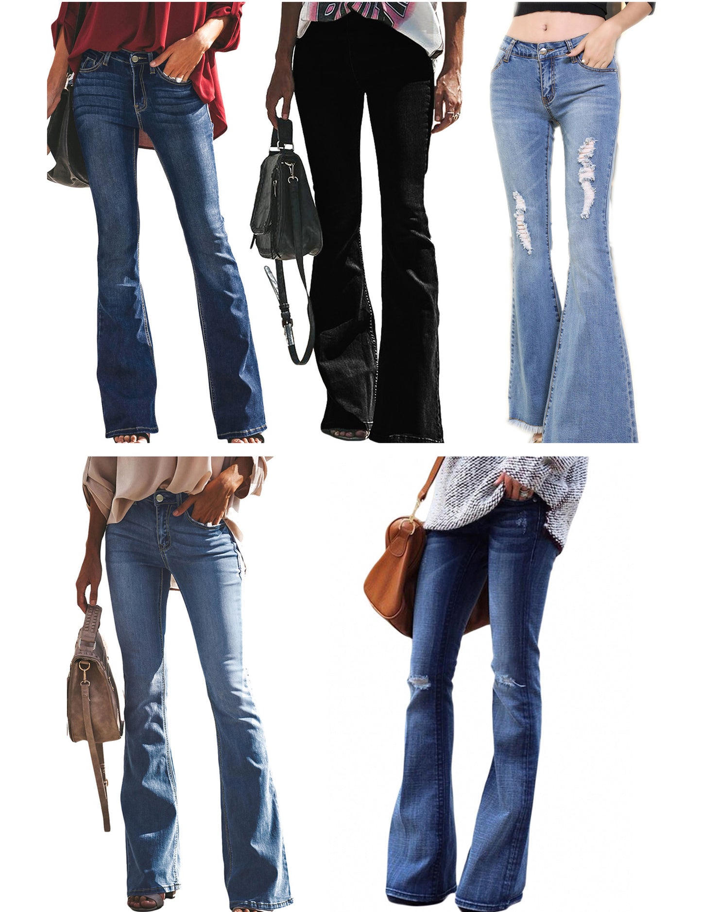 Popular Beautiful Trendy Major Denim Bell-bottom Jeans