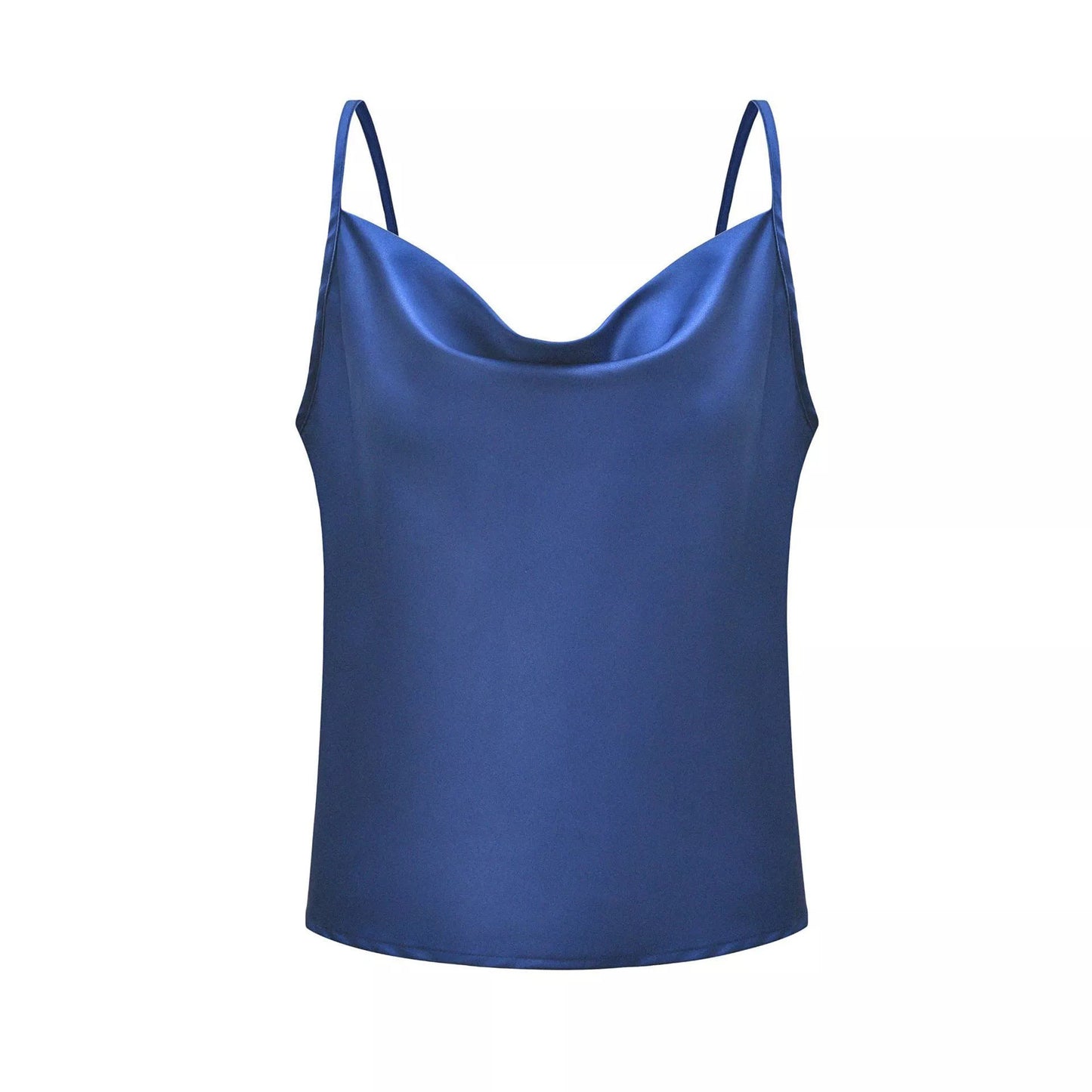 Women's Summer Solid Color Camisole Silk Chiffon Tops