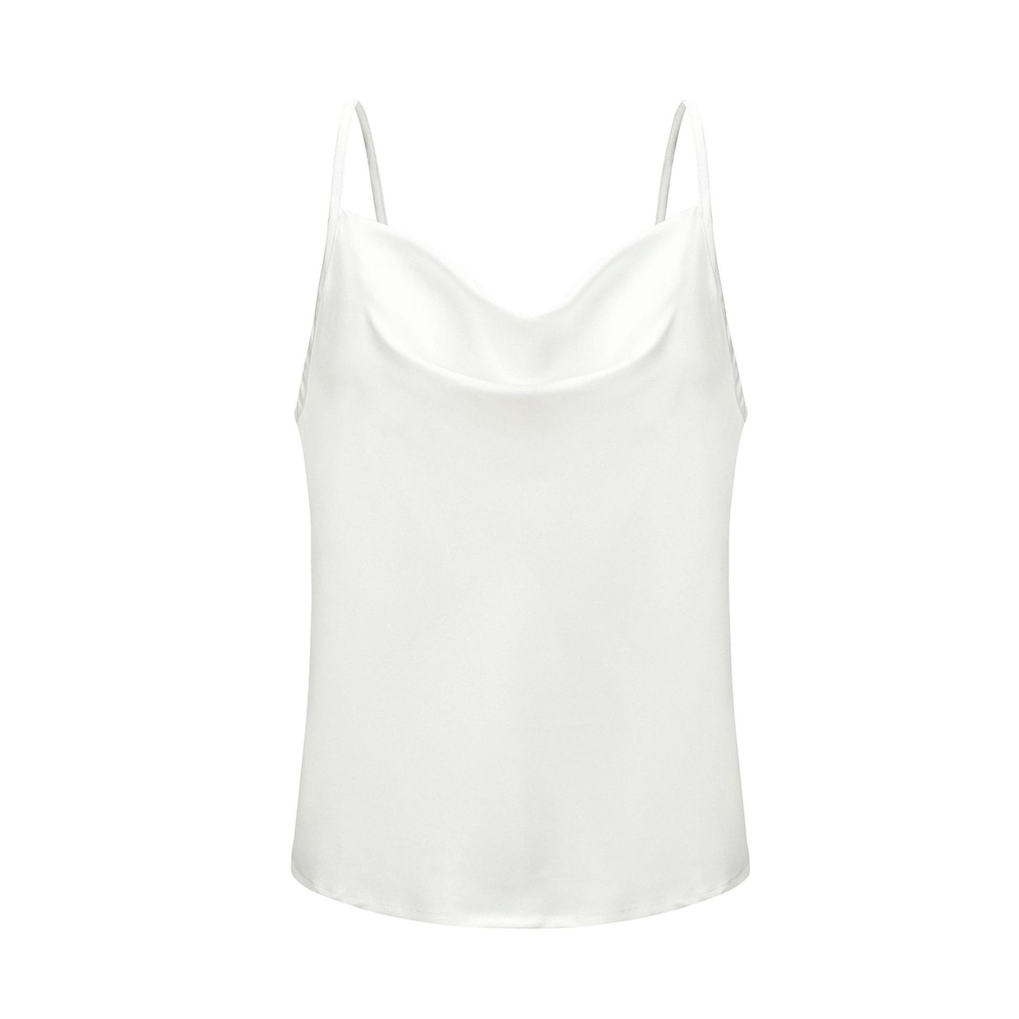 Women's Summer Solid Color Camisole Silk Chiffon Tops