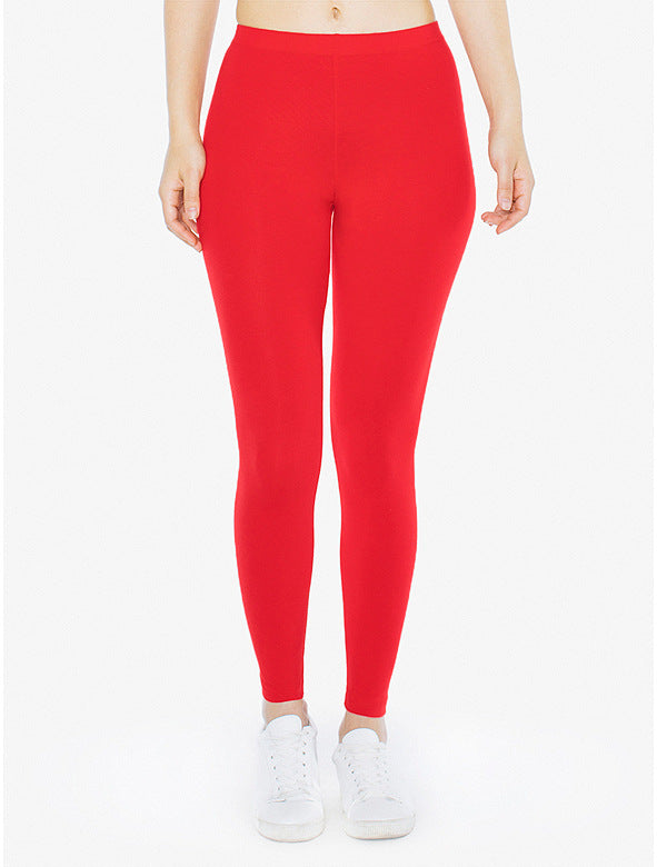 Women's Low Waist Slim Cropped Cotton Leisure Pants