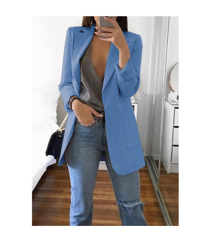 Women's Fashion Leisure Lapel Slim-fit Graceful Blazers