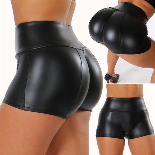 Classy Charming Women's Leather Sexy Nightclub Shorts