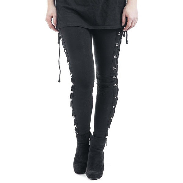 Gothic Punk Hip Lifting High-waisted Trousers Leggings