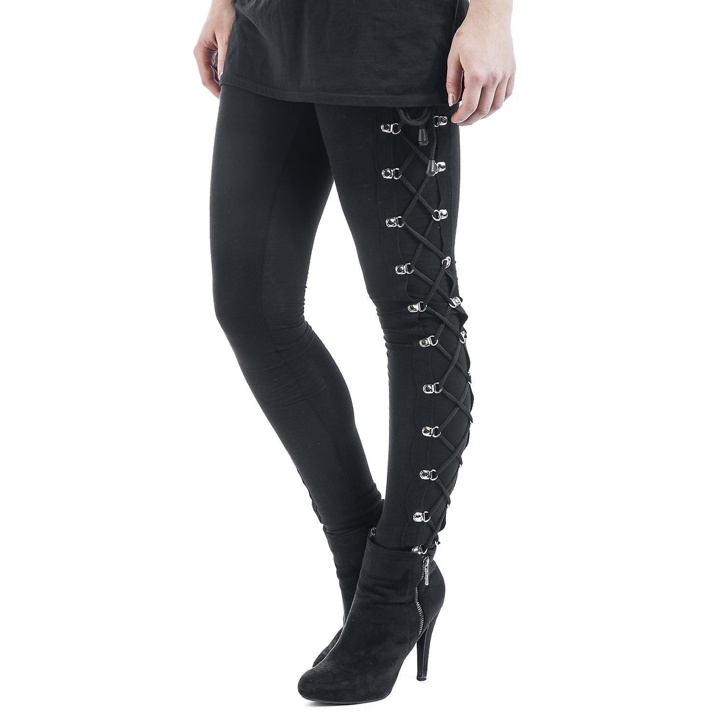 Gothic Punk Hip Lifting High-waisted Trousers Leggings