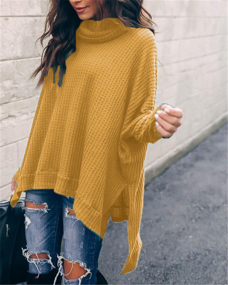 Women's Autumn Fashion High Collar Long Sleeve Blouses