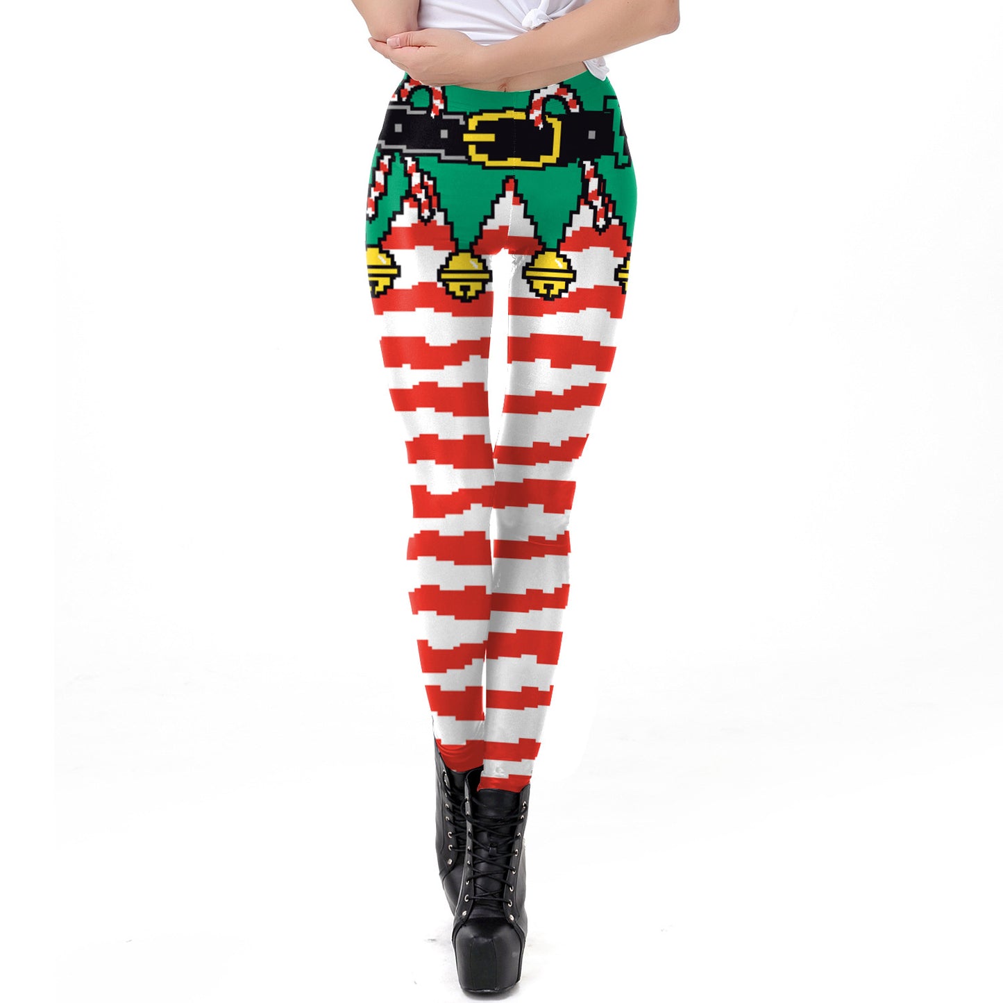 Women's Christmas Sexy Digital Printed Tapered Leggings