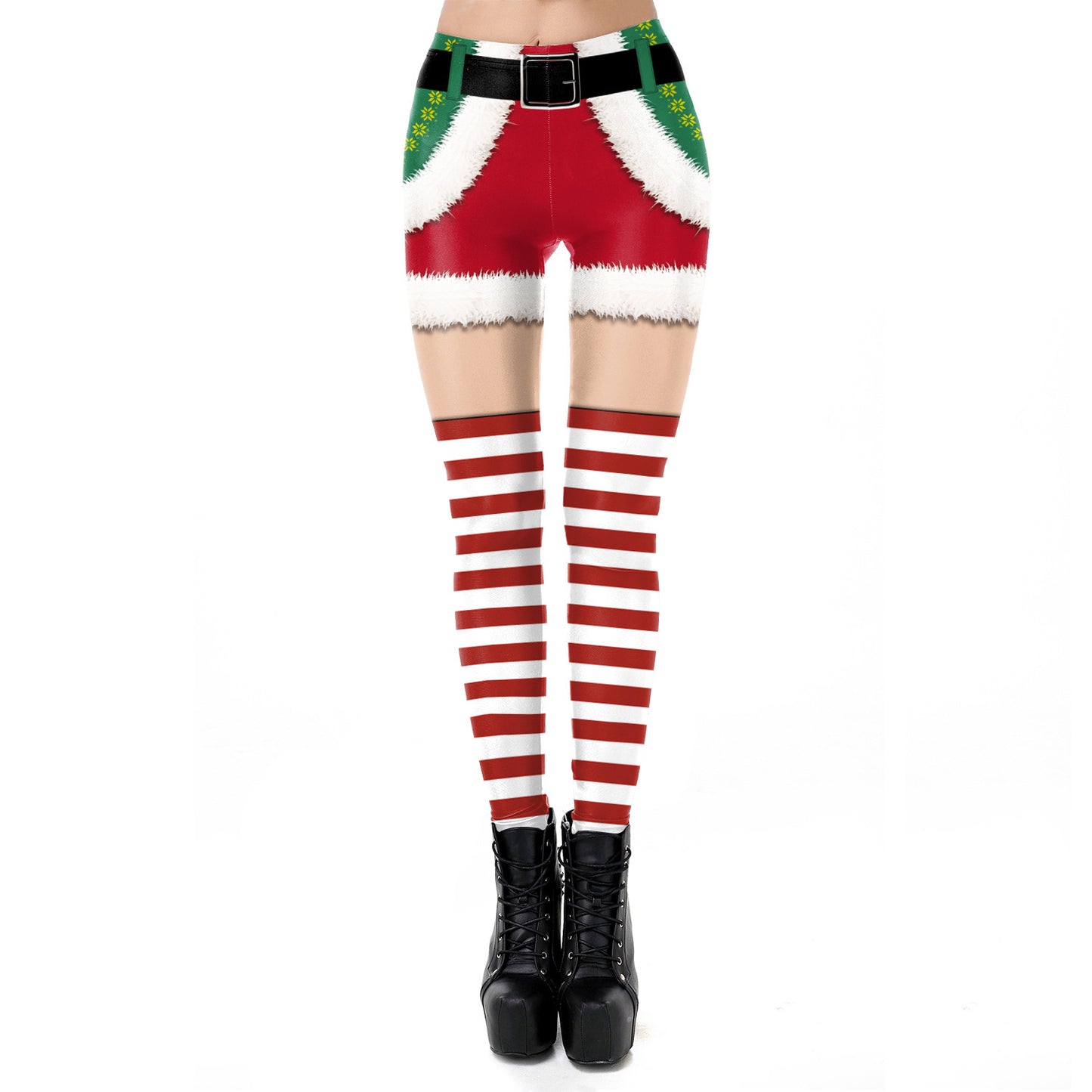 Women's Christmas Sexy Digital Printed Tapered Leggings