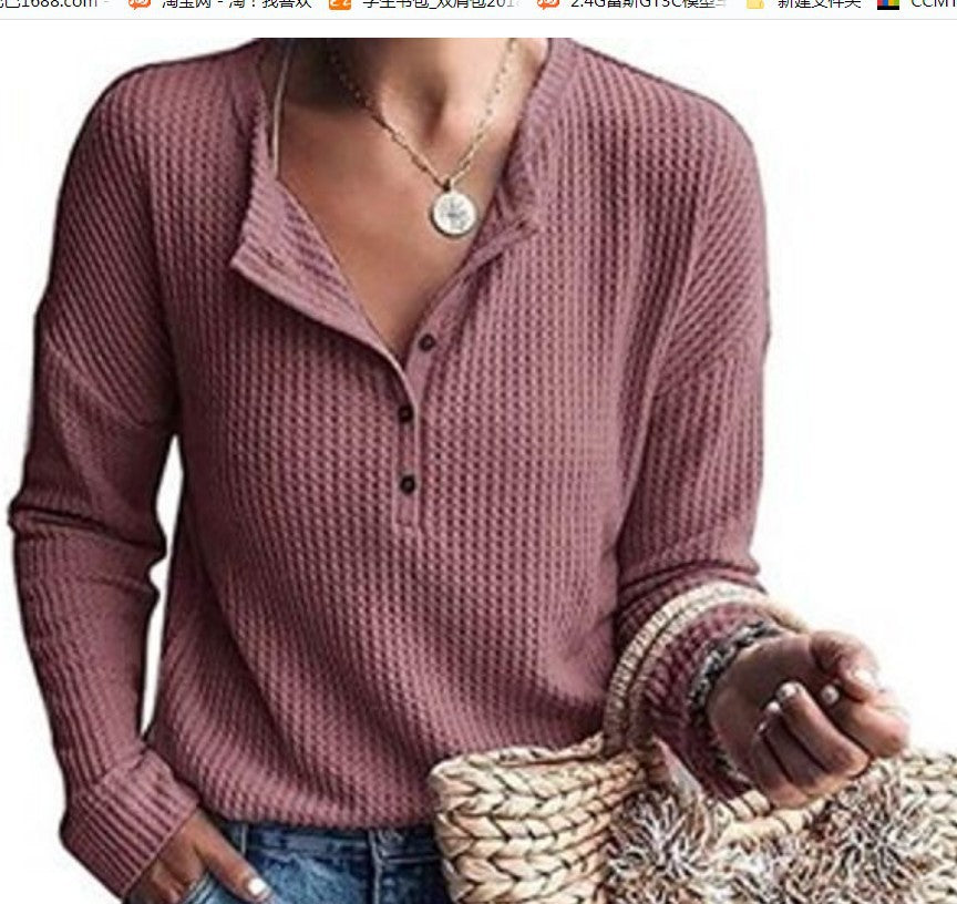 Women's Round Neck Tube Long Sleeve Solid Color Tops