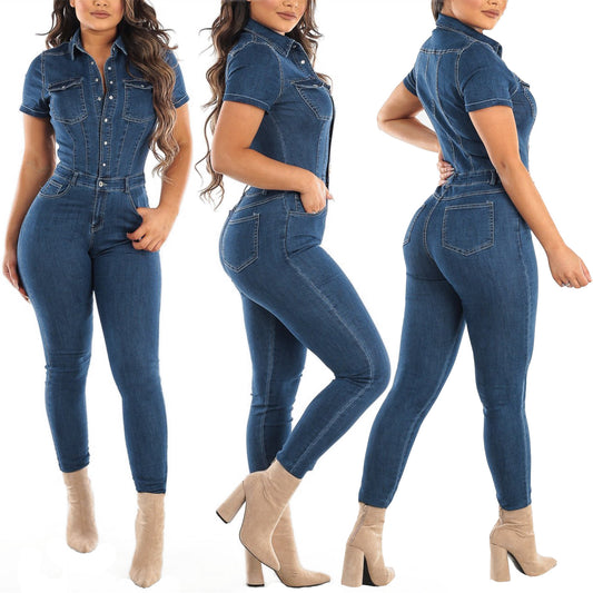 New Glamorous Durable Sexy Fashion Denim Jumpsuits