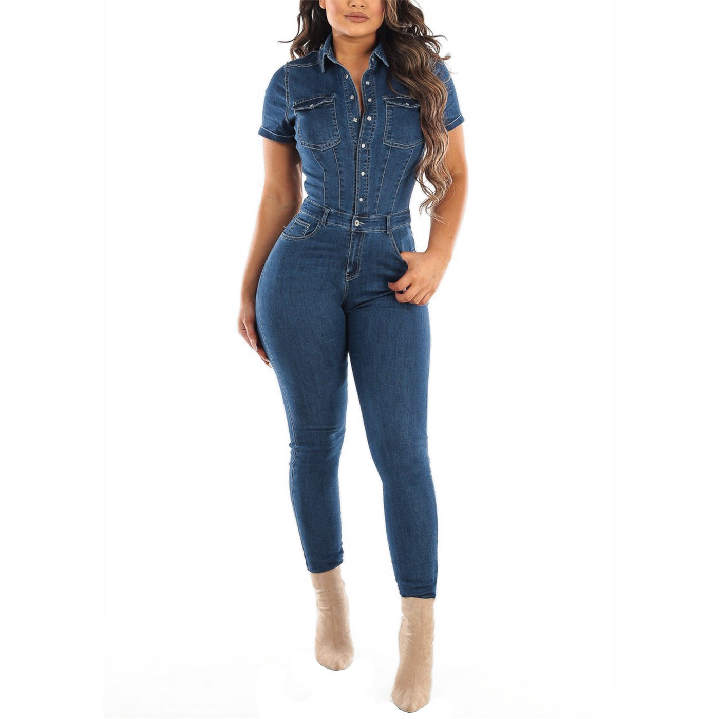 New Glamorous Durable Sexy Fashion Denim Jumpsuits