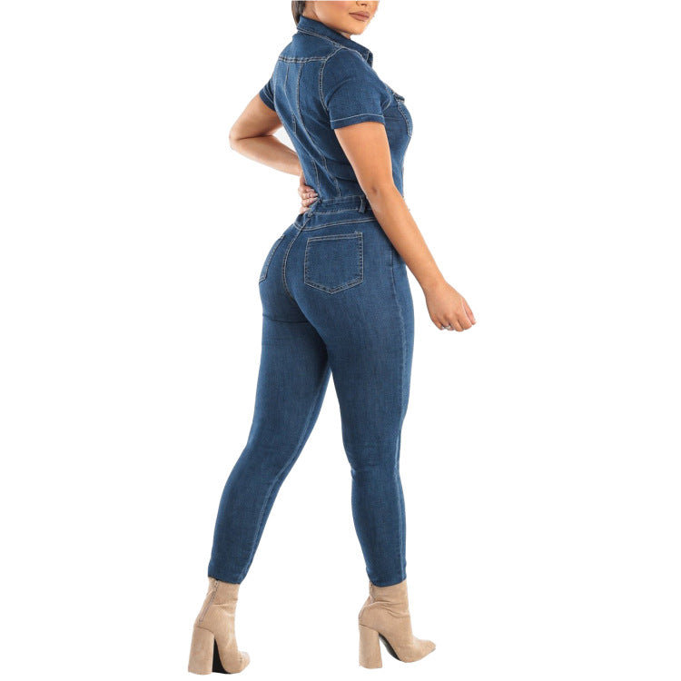 New Glamorous Durable Sexy Fashion Denim Jumpsuits