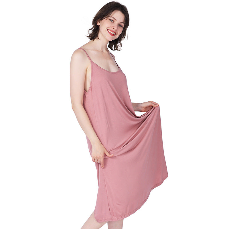 Women's Thin Stretch Cotton Refreshing Breathable Comfortable Dresses