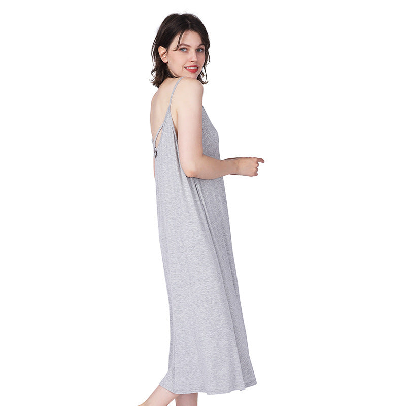 Women's Thin Stretch Cotton Refreshing Breathable Comfortable Dresses