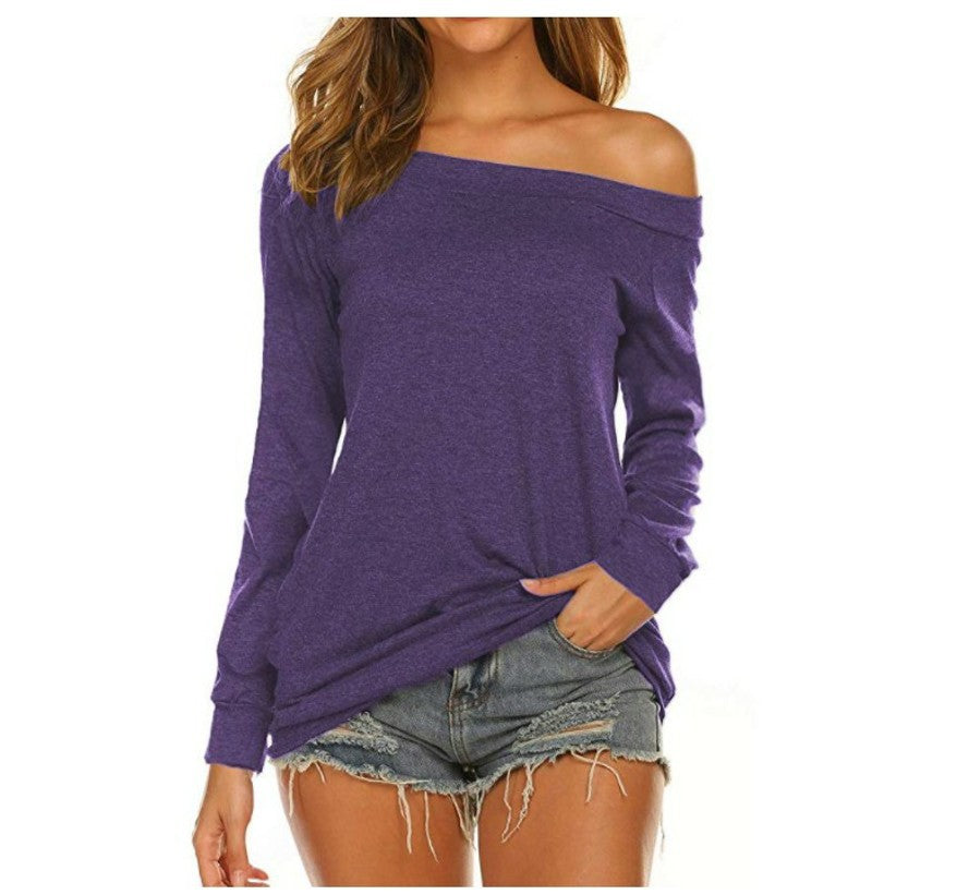 Women's Summer Off-shoulder Casual Sexy T-shirt Blouses