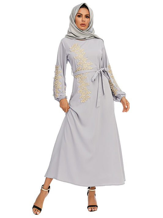 Robe Elegant Dignified Embroidery Long Large Clothing