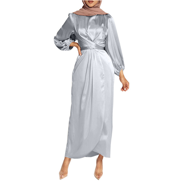 Durable Arab Dress Fresh Sweet Satin Clothing