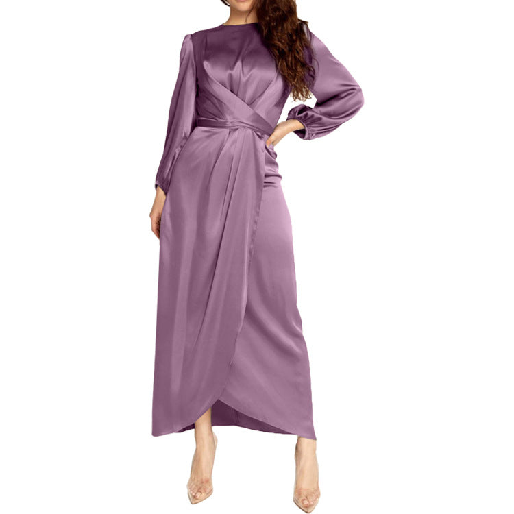 Durable Arab Dress Fresh Sweet Satin Clothing