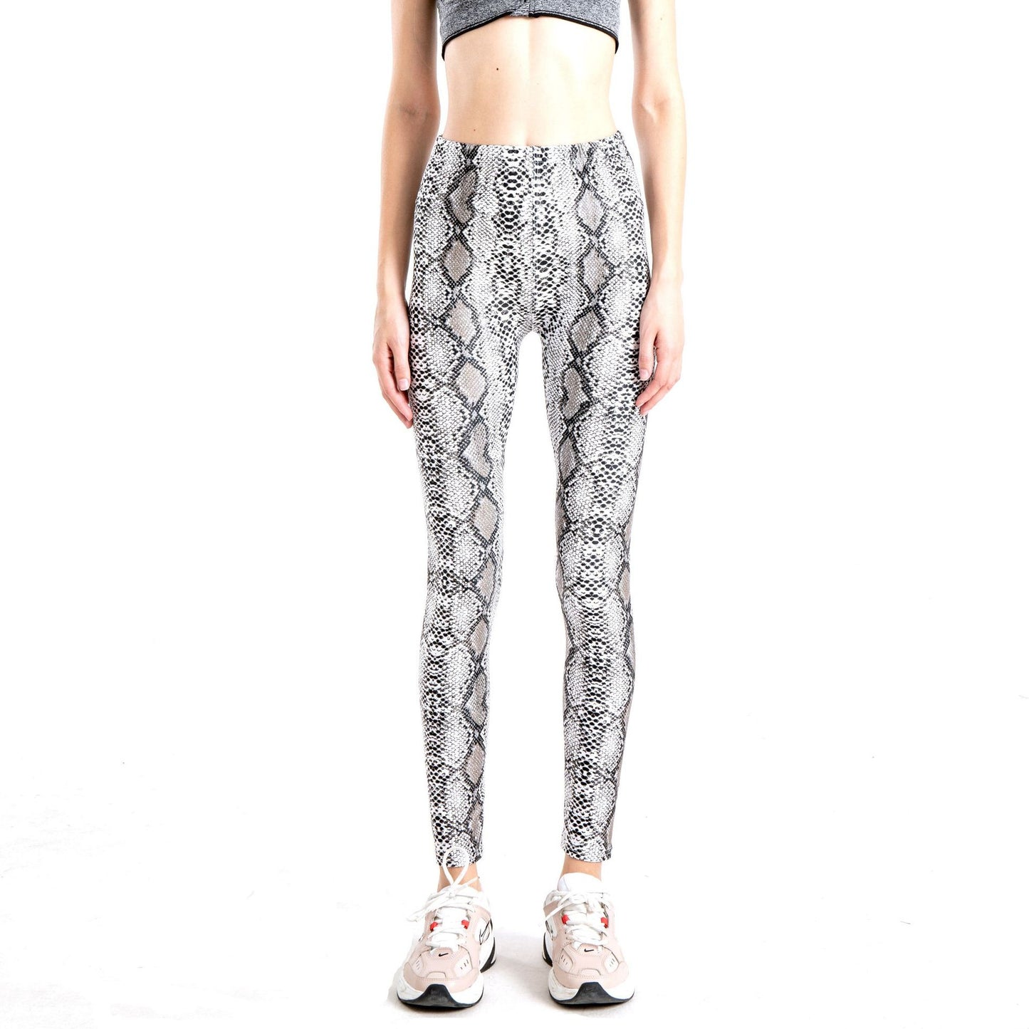 Graceful Trendy Animal Print Skinny Cropped Leggings