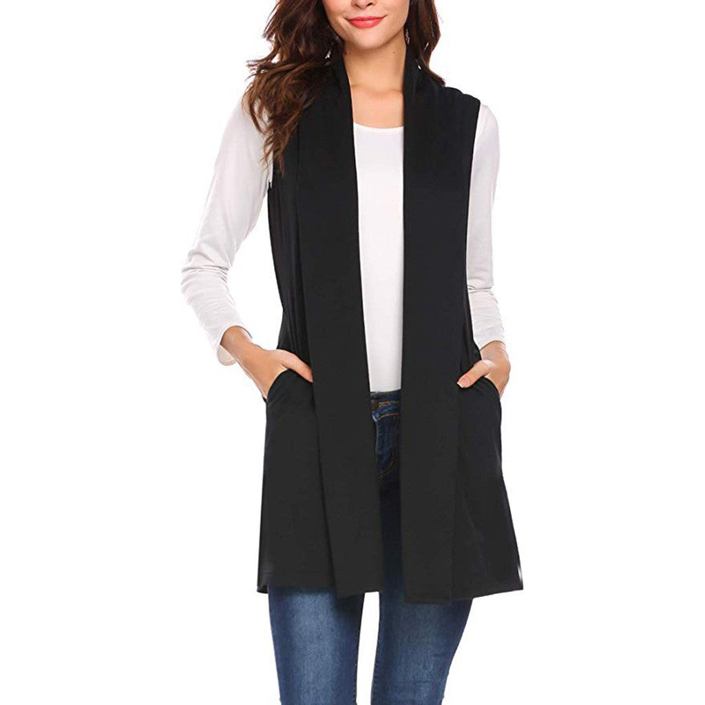 Women's Slouchy Elegant Casual Comfortable Tippet Vests