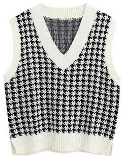 New Women's Knitted V-neck Sleeveless Pullover Vests