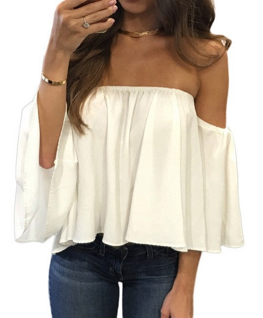 Casual Women's Classy Popular Chiffon T-shirt Blouses