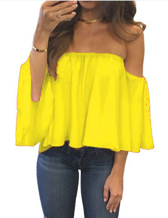 Casual Women's Classy Popular Chiffon T-shirt Blouses