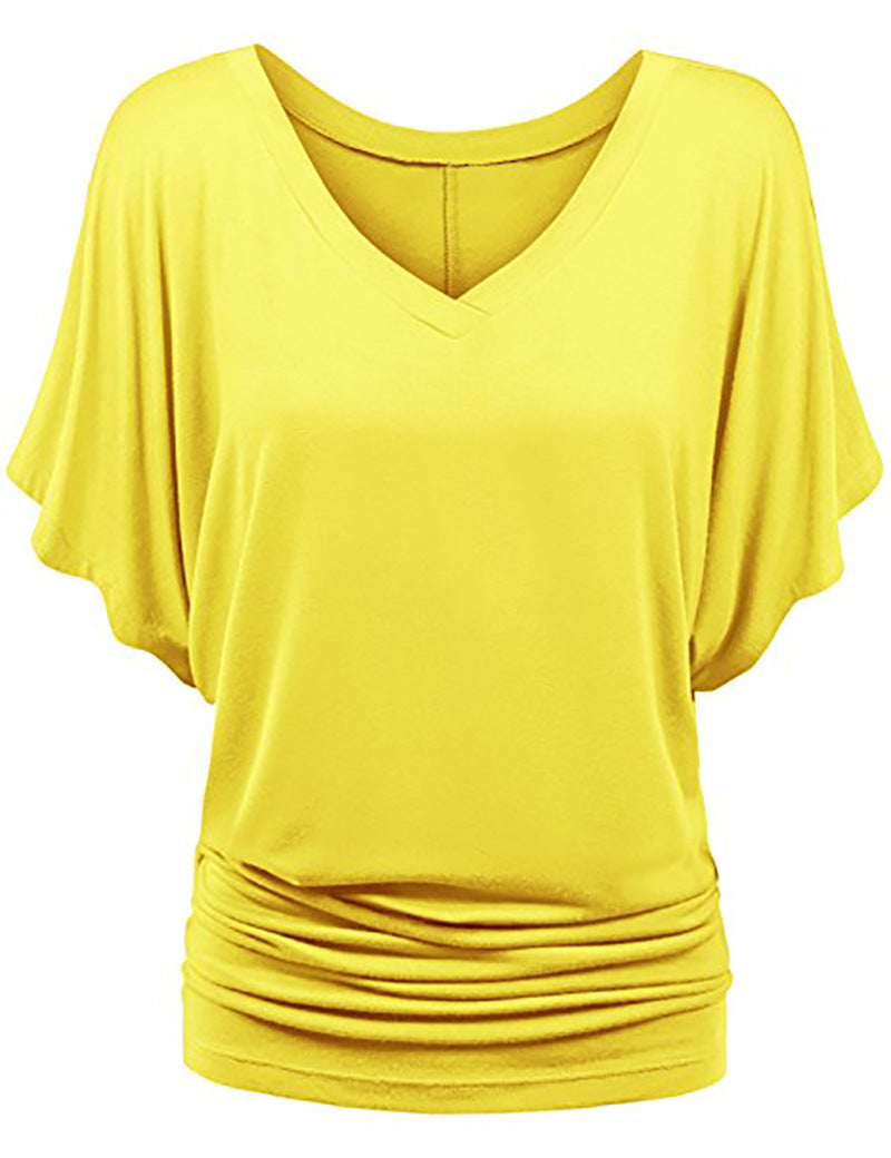 Women's Classic Loose Batwing Sleeve T-shirt Blouses