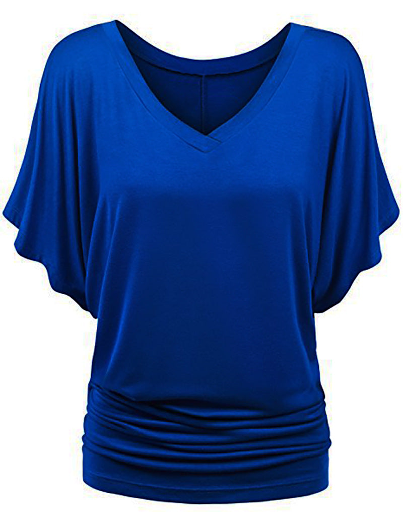 Women's Classic Loose Batwing Sleeve T-shirt Blouses