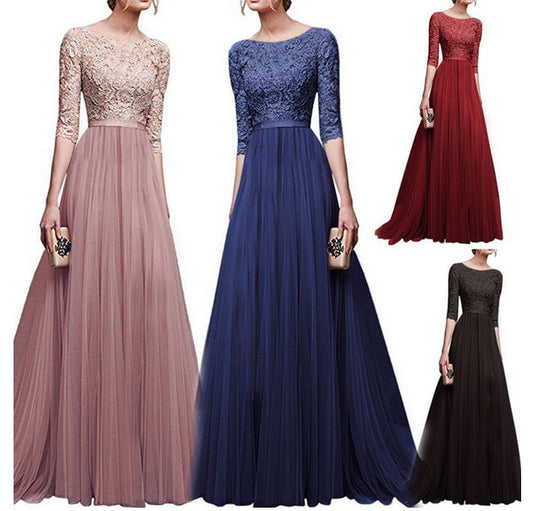 Comfortable Women's Popular Chiffon Long Dress Dresses