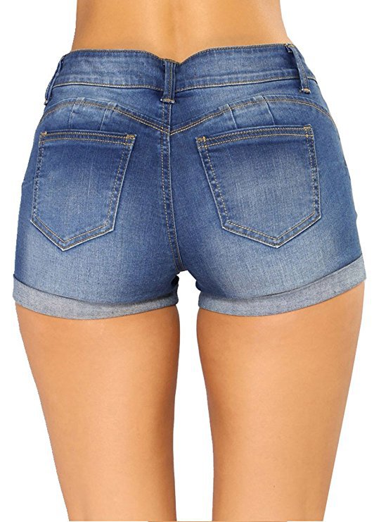 Women's Summer Denim Flanging Hot Tide Pants