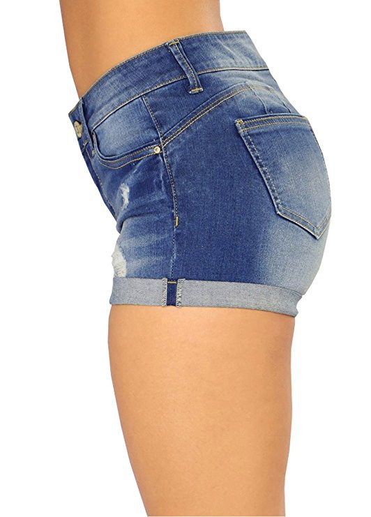 Women's Summer Denim Flanging Hot Tide Pants