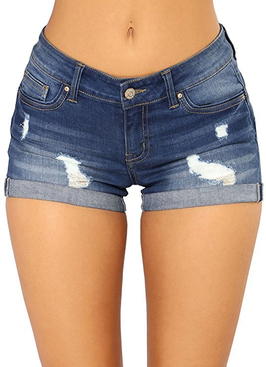 Women's Summer Denim Flanging Hot Tide Pants