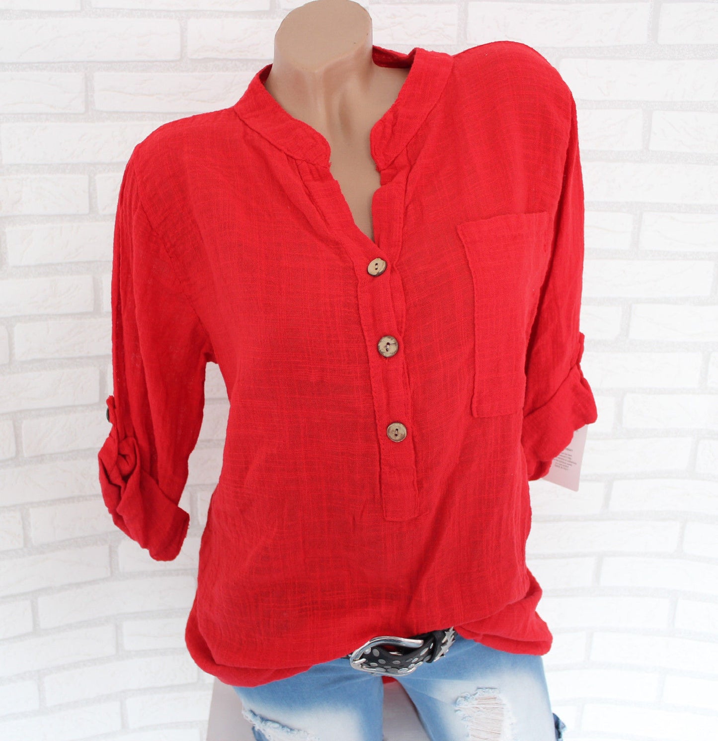 Classy Street Summer Ladies Long-sleeved T-shirt Blouses