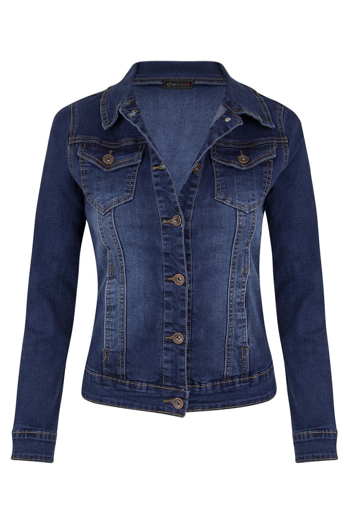 Versatile Popular New Slim-fitting Stretch Denim Jackets