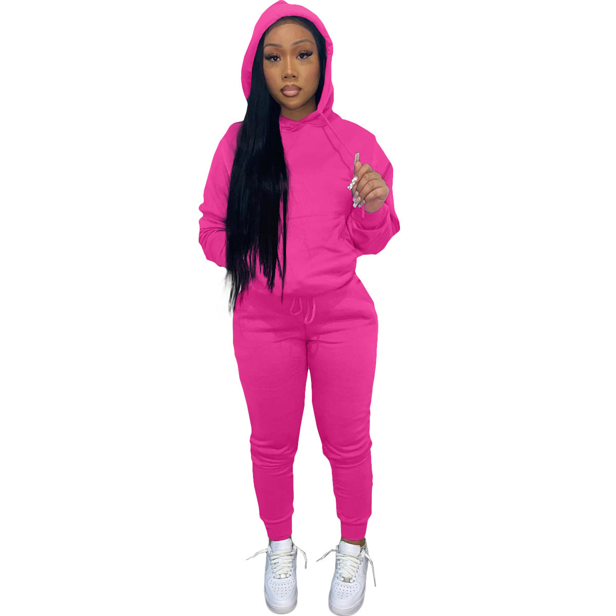 Women's Hoody Two-piece Casual Sports Hoodie Suits