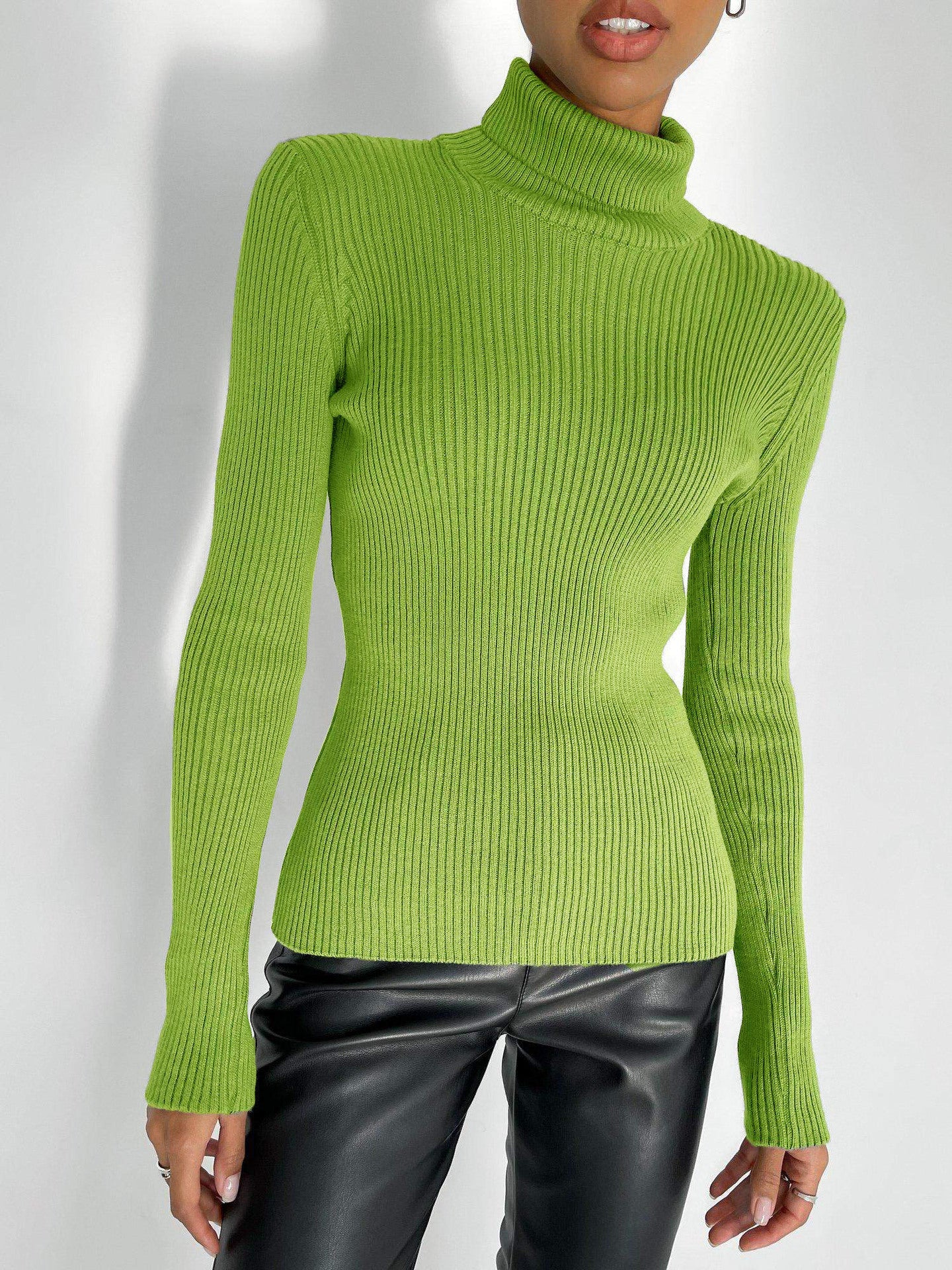 Lengthened Turtleneck Bottoming Shirt Slim Fit Sweaters