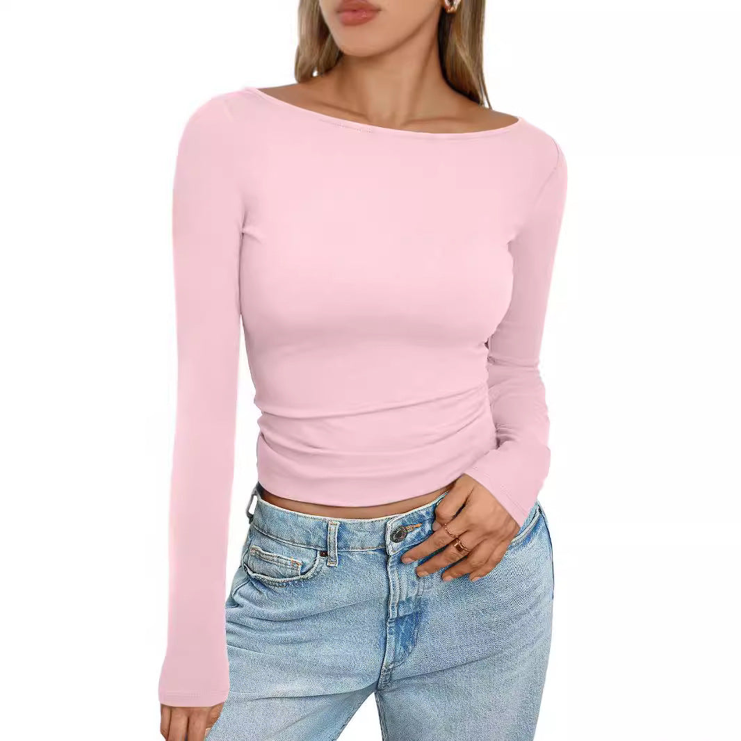 Women's Comfortable Slim Fit Long-sleeved T-shirt Blouses