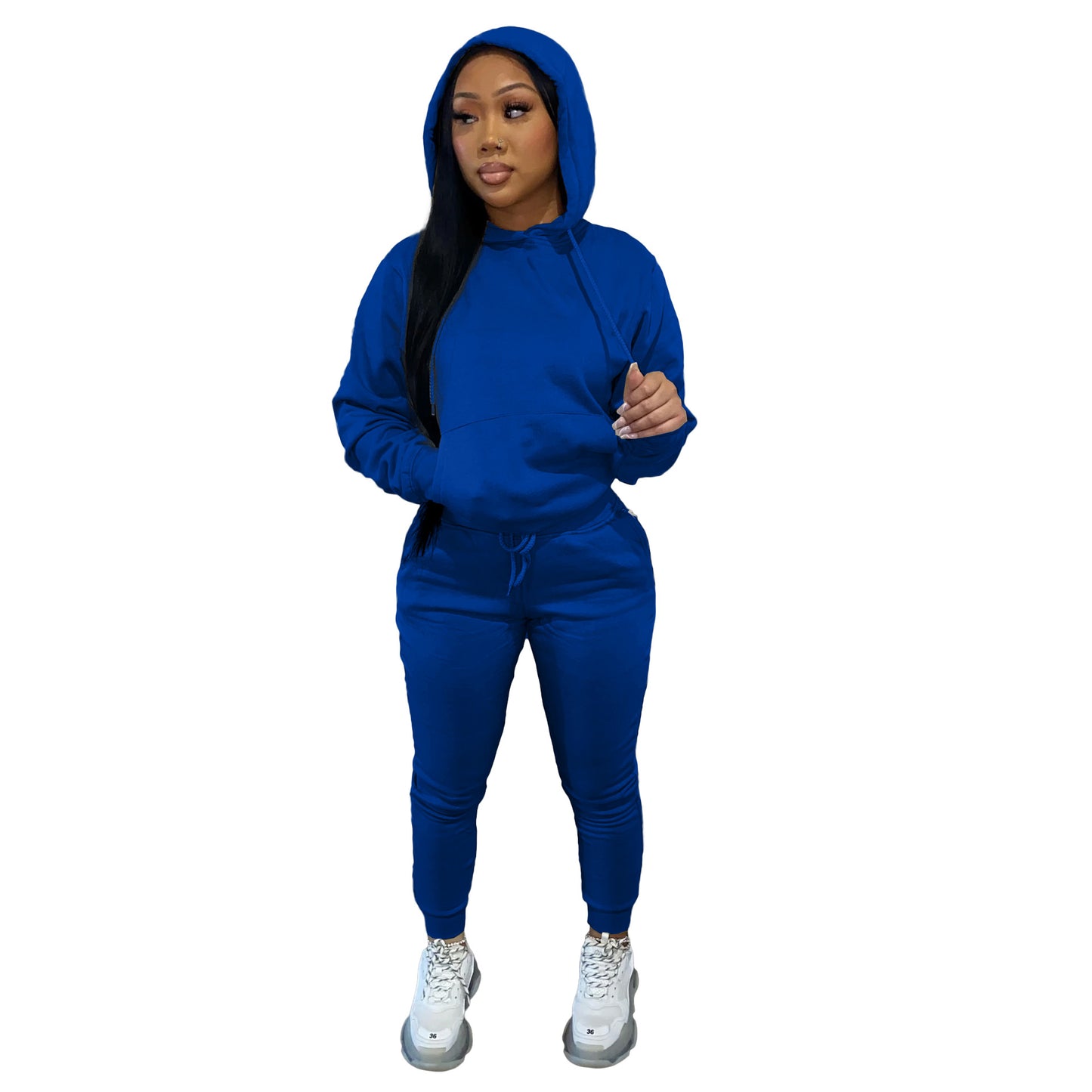 Women's Hoody Two-piece Casual Sports Hoodie Suits