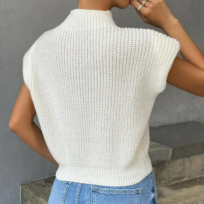 Women's Autumn Fashion Wear Outer Turtleneck Vests