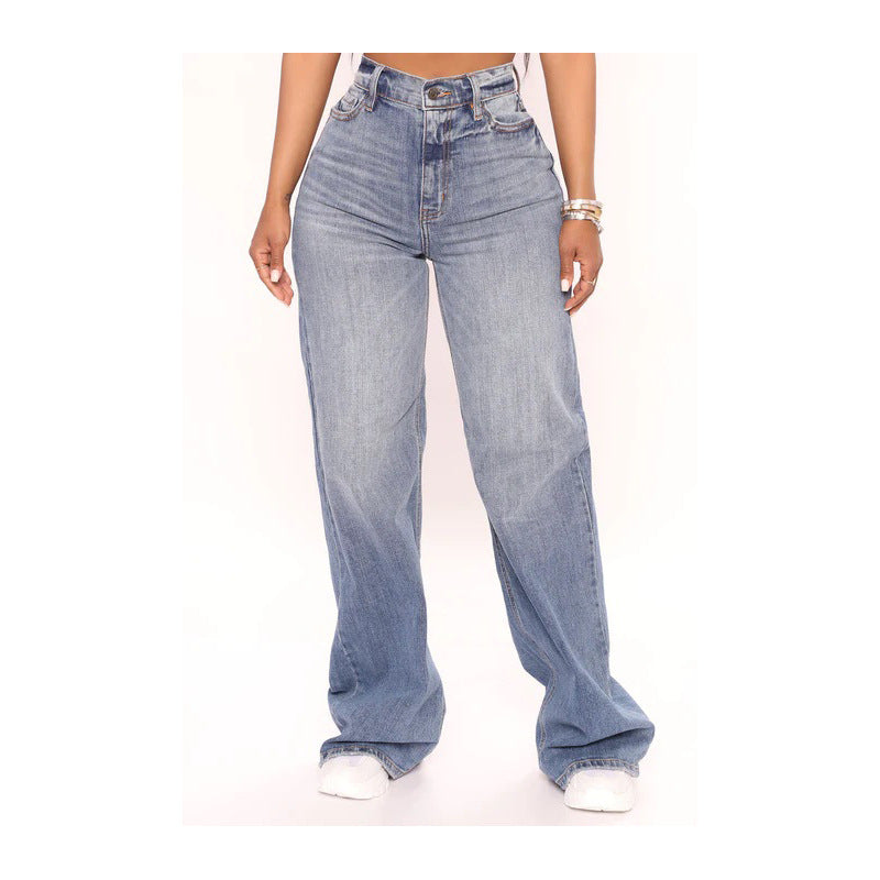 Women's Denim Loose Hip Hop Street Wide Jeans