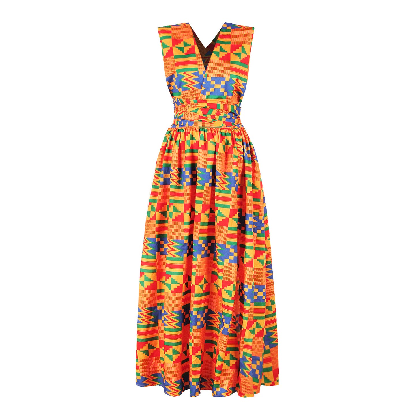 Women's African Wear Printed Multi-wear Sexy Lace-up Dresses