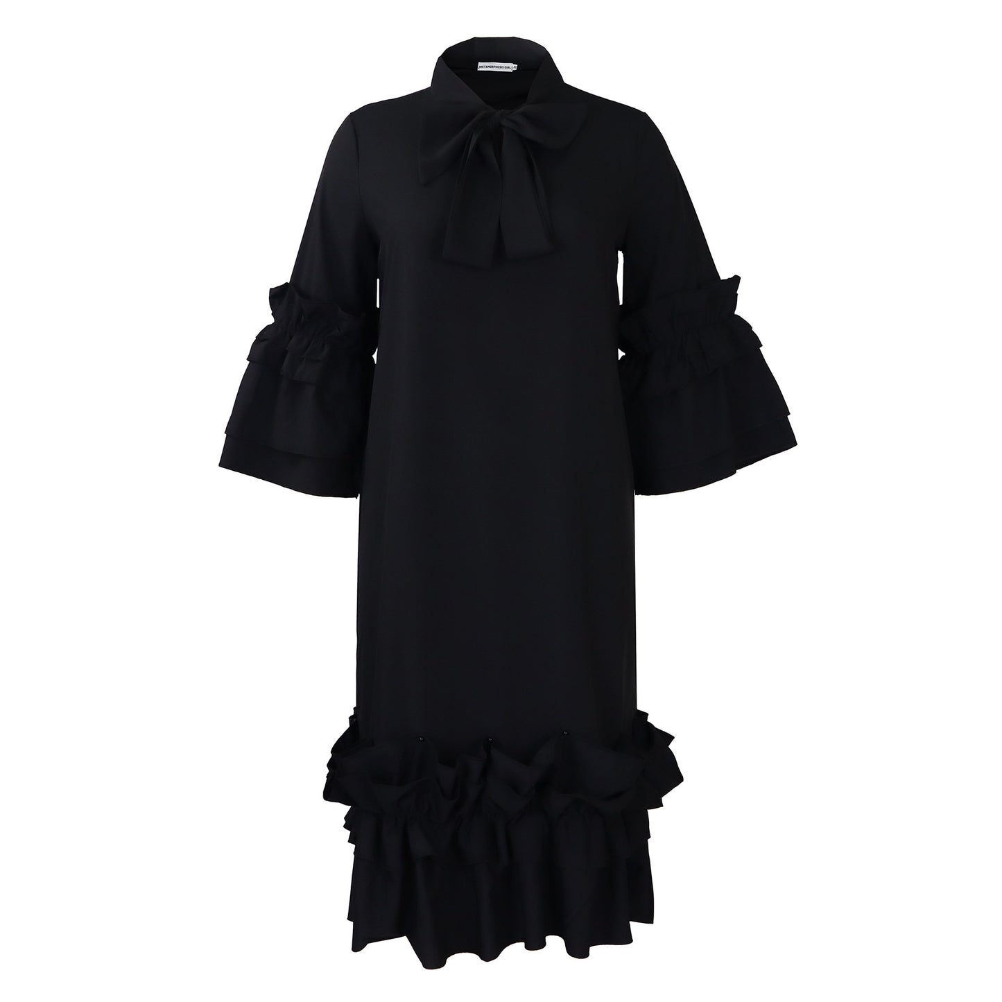 Fashion Casual Style Ruffled Flare Sleeve Dresses