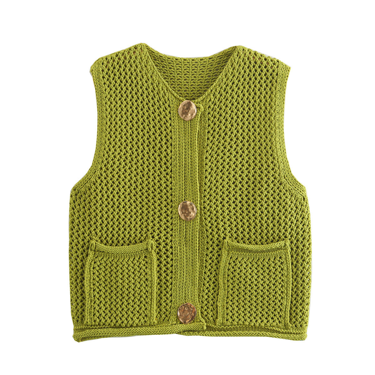 Women's Street Fashion Casual Thick Needle Vests