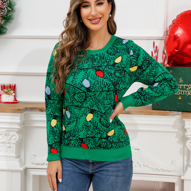 Fashion Women's Christmas Festival Round Neck Sweaters