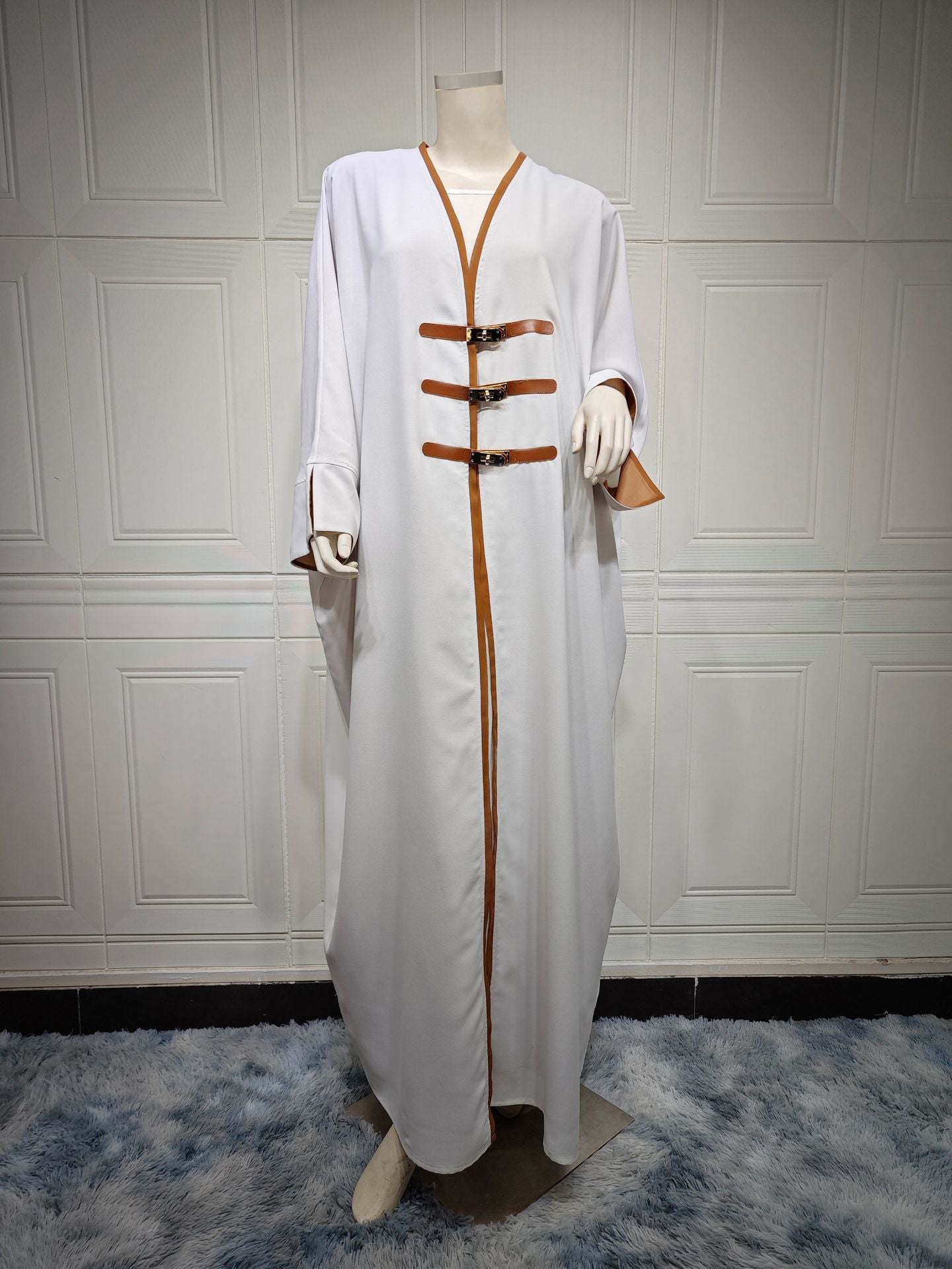 Leather Ring Turkish Color Matching Robe Clothing