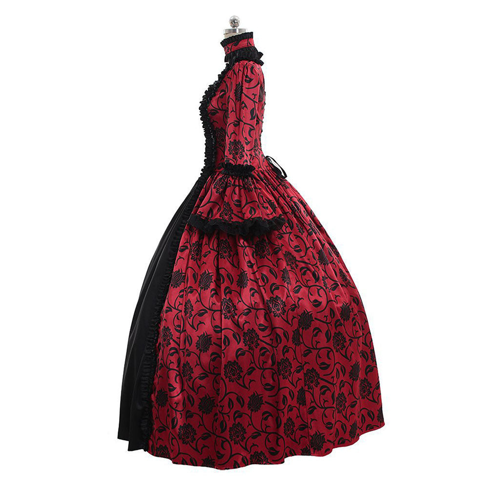 Vintage Court Print Dress Victoria Formal Dresses