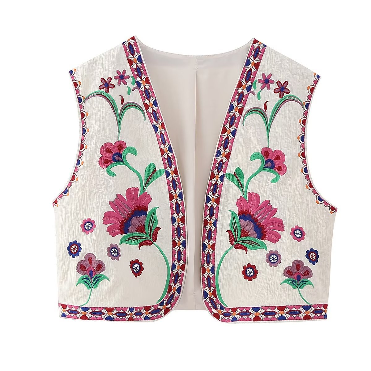 Women's Beautiful Spring Fashionable Embroidered For Vests