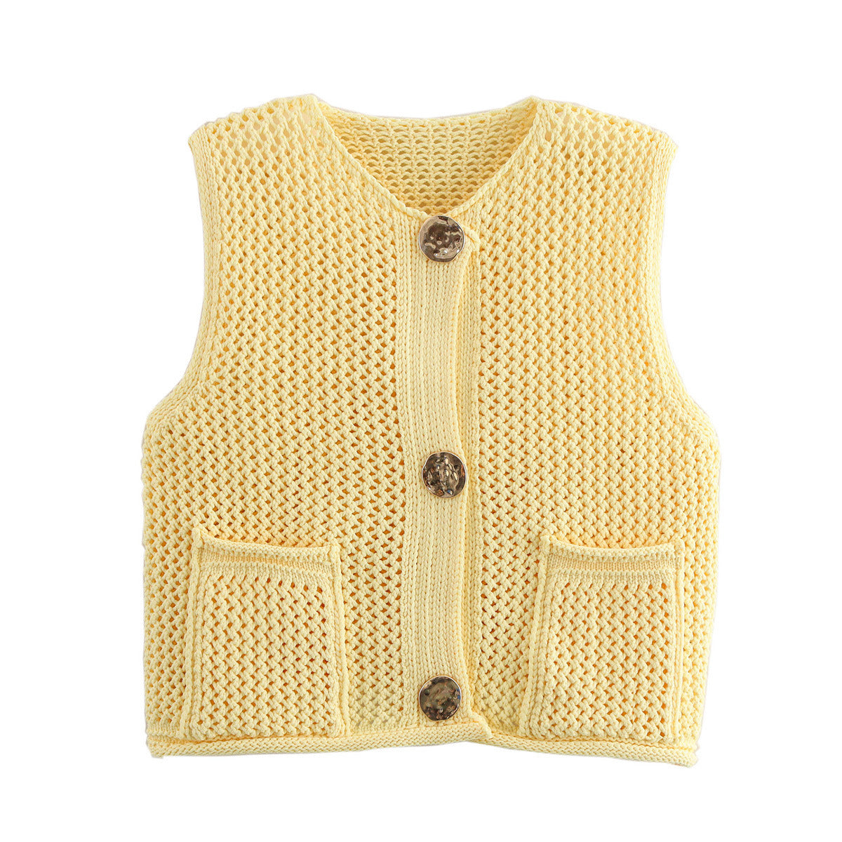 Women's Street Fashion Casual Thick Needle Vests