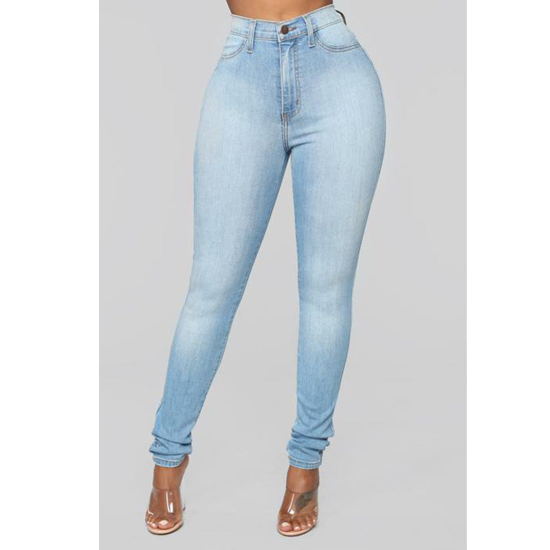 Women's Creative Slimming High Stretch Pencil Jeans