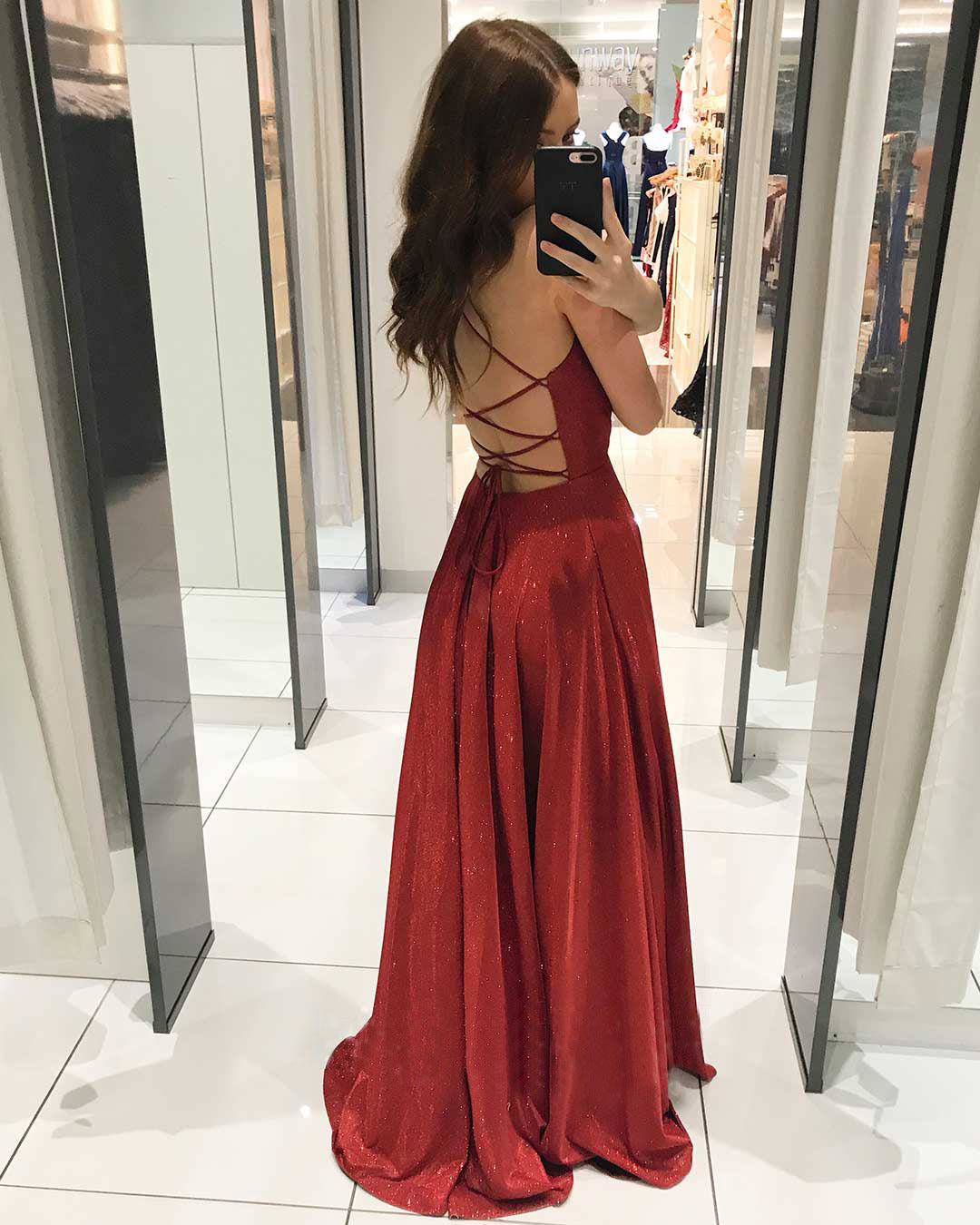 Women's Sling Backless Slim Fit Long Dress Dresses